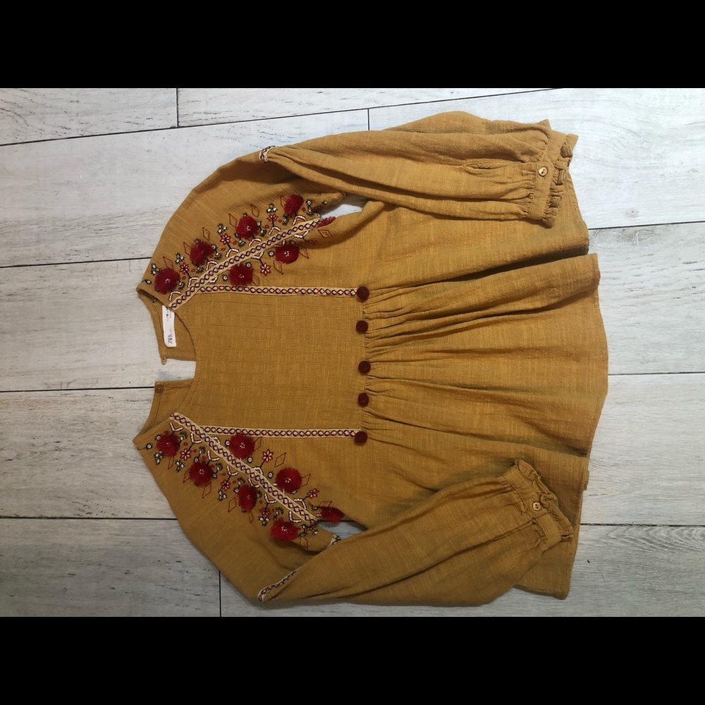 zara kids long sleeve top